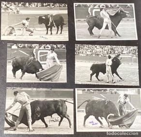 Tauromaquia: 6 FOTOGRAFIAS DE MIGUEL BAEZ LITRI TOROS - VILLATORO FALLAS 1964 FOTO CALVET CERDA